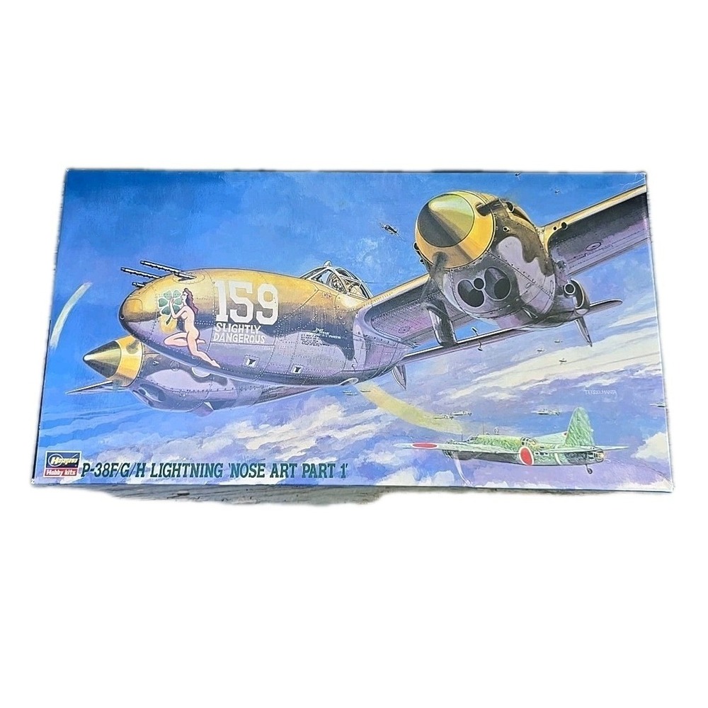 Hasegawa 1/48 P-38F/G/H Lightning 'Nose‎ Art Part1' Model Kit 09163 Sealed Parts